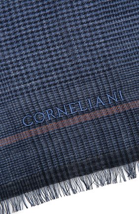 Мужской шарф из шелка и льна CORNELIANI темно-синего цвета по цене 32300 руб., арт. 87B311-1129061/00 | Фото 2 Мужской шарф из шелка и льна CORNELIANI темно-синего цвета, арт. 87B311-1129061/00 | Фото 2 (Материал: Текстиль, Шелк; Кросс-КТ: шелк)
