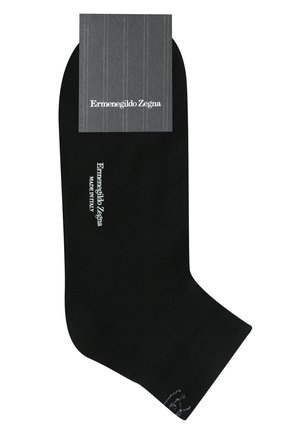 Мужские хлопковые носки ERMENEGILDO ZEGNA черного цвета по цене 2295 руб., арт. N5V024060 | Фото 1 Мужские хлопковые носки ERMENEGILDO ZEGNA черного цвета, арт. N5V024060 | Фото 1