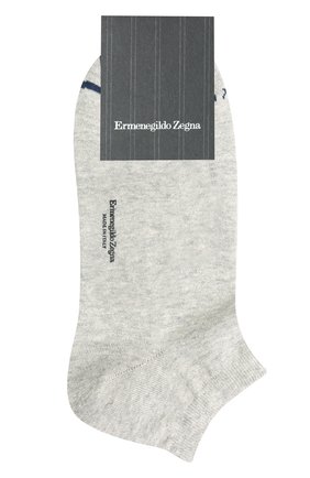 Мужские носки изо льна и хлопка ERMENEGILDO ZEGNA серого цвета по цене 2425 руб., арт. N5V024030 | Фото 1 Мужские носки изо льна и хлопка ERMENEGILDO ZEGNA серого цвета, арт. N5V024030 | Фото 1