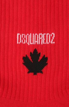 Мужские хлопковые носки DSQUARED2 красного цвета по цене 5995 руб., арт. DFV172090 | Фото 2 Мужские хлопковые носки DSQUARED2 красного цвета, арт. DFV172090 | Фото 2