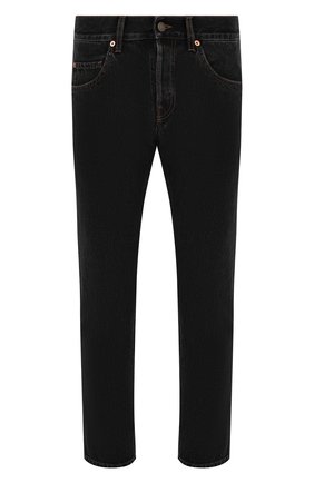 Мужские джинсы GUCCI черного цвета, арт. 408637/XDBK8 | Фото 1 (Материал внешний: Хлопок, Деним; Длина (брюки, джинсы): Стандартные; Стили: Кэжуэл; Силуэт М (брюки): Прямые; Кросс-КТ: Деним)