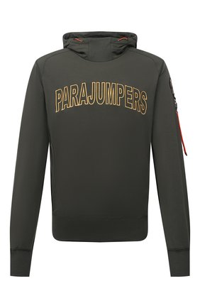 Мужской хлопковое худи PARAJUMPERS хаки цвета по цене 29950 руб., арт. RE02/ELECTRA | Фото 1 Мужской хлопковое худи PARAJUMPERS хаки цвета, арт. RE02/ELECTRA | Фото 1