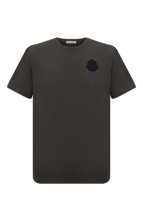 Мужская хлопковая футболка MONCLER хаки цвета по цене 18900 руб., арт. G1-091-8C7E2-10-8390T | Фото 1 Мужская хлопковая футболка MONCLER хаки цвета, арт. G1-091-8C7E2-10-8390T | Фото 1