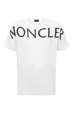 Мужская хлопковая футболка MONCLER белого цвета по цене 23200 руб., арт. G1-091-8C7C5-10-829H8 | Фото 1 Мужская хлопковая футболка MONCLER белого цвета, арт. G1-091-8C7C5-10-829H8 | Фото 1