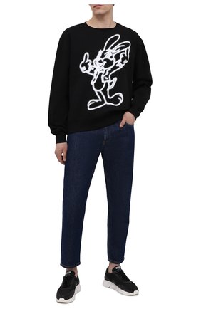 Мужской хлопковый свитшот DOMREBEL черного цвета по цене 22300 руб., арт. GRANDE/SWEATSHIRT | Фото 2 Мужской хлопковый свитшот DOMREBEL черного цвета, арт. GRANDE/SWEATSHIRT | Фото 2