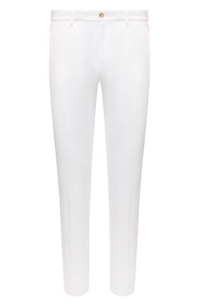 Мужские хлопковые брюки DOLCE & GABBANA белого цвета по цене 47050 руб., арт. GY6IEZ/FUFJR | Фото 1 Мужские хлопковые брюки DOLCE & GABBANA белого цвета, арт. GY6IEZ/FUFJR | Фото 1
