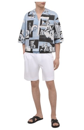 Мужская хлопковая рубашка DOLCE & GABBANA голубого цвета по цене 73400 руб., арт. G5IR4T/HP543 | Фото 2 Мужская хлопковая рубашка DOLCE & GABBANA голубого цвета, арт. G5IR4T/HP543 | Фото 2
