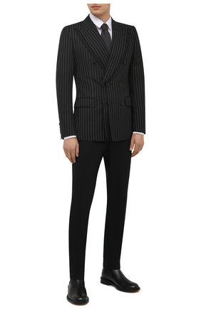 Мужской шерстяной пиджак DOLCE & GABBANA темно-серого цвета по цене 234000 руб., арт. G2PK3T/FR2YE | Фото 2 Мужской шерстяной пиджак DOLCE & GABBANA темно-серого цвета, арт. G2PK3T/FR2YE | Фото 2
