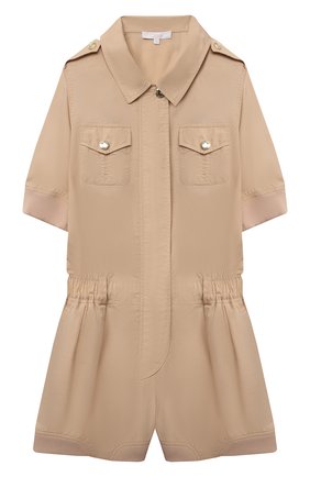 Детский хлопковый комбинезон CHLOÉ бежевого цвета по цене 23200 руб., арт. C14664 | Фото 1 Детский хлопковый комбинезон CHLOÉ бежевого цвета, арт. C14664 | Фото 1