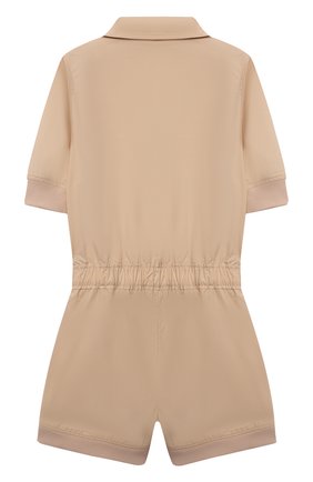 Детский хлопковый комбинезон CHLOÉ бежевого цвета по цене 23200 руб., арт. C14664 | Фото 2 Детский хлопковый комбинезон CHLOÉ бежевого цвета, арт. C14664 | Фото 2