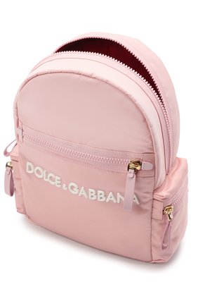 Детская рюкзак DOLCE & GABBANA светло-розового цвета по цене 33700 руб., арт. EB0220/A9416 | Фото 3 Детская рюкзак DOLCE & GABBANA светло-розового цвета, арт. EB0220/A9416 | Фото 3
