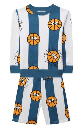 Детского комплект из свитшота и шорт STELLA MCCARTNEY разноцветного цвета по цене 11250 руб., арт. 602856/SQJ54 | Фото 1 Детского комплект из свитшота и шорт STELLA MCCARTNEY разноцветного цвета, арт. 602856/SQJ54 | Фото 1