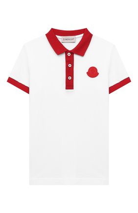 Детского комплект из поло и шорт MONCLER красного цвета по цене 17550 руб., арт. G1-954-8M746-20-8496W/4-6A | Фото 2 Детского комплект из поло и шорт MONCLER красного цвета, арт. G1-954-8M746-20-8496W/4-6A | Фото 2