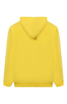 Детский хлопковое худи MOSCHINO желтого цвета по цене 15000 руб., арт. HUF04P/LDA25/10A-14A | Фото 2 Детский хлопковое худи MOSCHINO желтого цвета, арт. HUF04P/LDA25/10A-14A | Фото 2 (Материал внешний: Хлопок; Мальчики Кросс-КТ: Толстовка-одежда; Рукава: Длинные; Ростовка одежда: 10 - 11 лет | 140 - 146см, 12 лет | 152 см, 13 - 15 лет | 158 см)