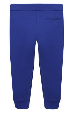 Детские хлопковые джоггеры EMPORIO ARMANI синего цвета по цене 18250 руб., арт. 3K4P93/1JHSZ | Фото 2 Детские хлопковые джоггеры EMPORIO ARMANI синего цвета, арт. 3K4P93/1JHSZ | Фото 2 (Материал внешний: Хлопок; Мальчики Кросс-КТ: Брюки-одежда, Джоггеры-одежда; Региональные ограничения белый список (Axapta Mercury): RU; Ростовка одежда: 10 - 11 лет | 140 - 146см, 13 - 15 лет | 158 см, 16 лет | 164 см, 4 года | 104 см, 5 лет | 110 см, 6 лет | 116 см, 7 лет | 122 см, 8 лет | 128 см)