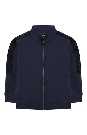 Детский хлопковая толстовка EMPORIO ARMANI синего цвета по цене 24200 руб., арт. 3K4MF4/1JHSZ | Фото 1 Детский хлопковая толстовка EMPORIO ARMANI синего цвета, арт. 3K4MF4/1JHSZ | Фото 1 (Материал внешний: Хлопок; Рукава: Длинные; Мальчики Кросс-КТ: Толстовка-одежда; Региональные ограничения белый список (Axapta Mercury): RU; Ростовка одежда: 10 - 11 лет | 140 - 146см, 13 - 15 лет | 158 см, 16 лет | 164 см, 4 года | 104 см, 5 лет | 110 см, 6 лет | 116 см, 7 лет | 122 см, 8 лет | 128 см)