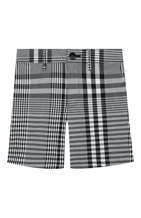 Детские хлопковые шорты BURBERRY черного цвета по цене 19950 руб., арт. 8038346 | Фото 1 Детские хлопковые шорты BURBERRY черного цвета, арт. 8038346 | Фото 1