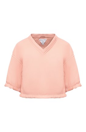 Женский кожаный топ BOTTEGA VENETA светло-розового цвета по цене 333500 руб., арт. 660501/V0Q60 | Фото 1 Женский кожаный топ BOTTEGA VENETA светло-розового цвета, арт. 660501/V0Q60 | Фото 1