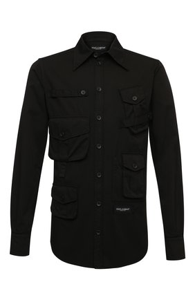 Мужская хлопковая рубашка DOLCE & GABBANA черного цвета по цене 97700 руб., арт. G5IF0T/G8DS2 | Фото 1 Мужская хлопковая рубашка DOLCE & GABBANA черного цвета, арт. G5IF0T/G8DS2 | Фото 1 (Длина (для топов): Стандартные; Воротник: Кент; Стили: Гранж; Рукава: Длинные; Принт: Однотонные; Материал внешний: Хлопок; Рубашки М: Regular Fit; Случай: Повседневный; Манжеты: На пуговицах; Региональные ограничения белый список (Axapta Mercury): RU)
