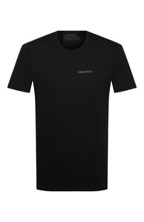 Мужская хлопковая футболка LIMITATO черного цвета по цене 14500 руб., арт. CALL ME/T-SHIRT | Фото 1 Мужская хлопковая футболка LIMITATO черного цвета, арт. CALL ME/T-SHIRT | Фото 1