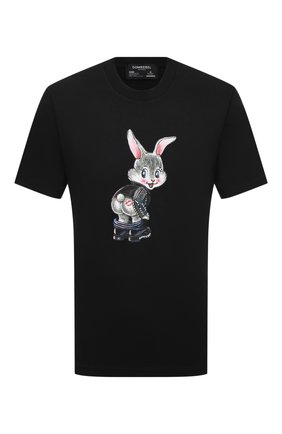 Мужская хлопковая футболка DOMREBEL черного цвета по цене 10650 руб., арт. CHEEKS/T-SHIRT | Фото 1 Мужская хлопковая футболка DOMREBEL черного цвета, арт. CHEEKS/T-SHIRT | Фото 1