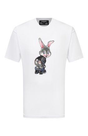 Мужская хлопковая футболка DOMREBEL белого цвета по цене 9630 руб., арт. CHEEKS/T-SHIRT | Фото 1 Мужская хлопковая футболка DOMREBEL белого цвета, арт. CHEEKS/T-SHIRT | Фото 1 (Рукава: Короткие; Длина (для топов): Стандартные; Материал внешний: Хлопок; Принт: С принтом; Стили: Гранж)