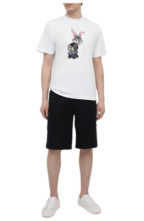 Мужская хлопковая футболка DOMREBEL белого цвета по цене 9630 руб., арт. CHEEKS/T-SHIRT | Фото 2 Мужская хлопковая футболка DOMREBEL белого цвета, арт. CHEEKS/T-SHIRT | Фото 2 (Рукава: Короткие; Длина (для топов): Стандартные; Материал внешний: Хлопок; Принт: С принтом; Стили: Гранж)