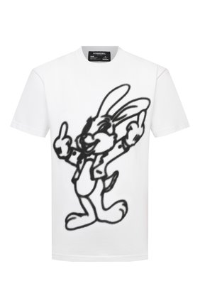 Мужская хлопковая футболка DOMREBEL белого цвета по цене 10650 руб., арт. GRANDE/T-SHIRT | Фото 1 Мужская хлопковая футболка DOMREBEL белого цвета, арт. GRANDE/T-SHIRT | Фото 1