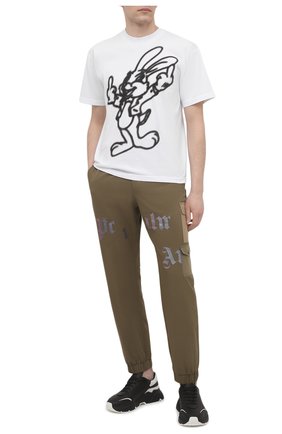 Мужская хлопковая футболка DOMREBEL белого цвета по цене 10650 руб., арт. GRANDE/T-SHIRT | Фото 2 Мужская хлопковая футболка DOMREBEL белого цвета, арт. GRANDE/T-SHIRT | Фото 2