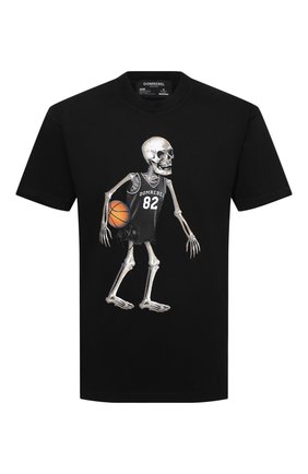 Мужская хлопковая футболка DOMREBEL черного цвета по цене 10650 руб., арт. SKELEBALL/T-SHIRT | Фото 1 Мужская хлопковая футболка DOMREBEL черного цвета, арт. SKELEBALL/T-SHIRT | Фото 1