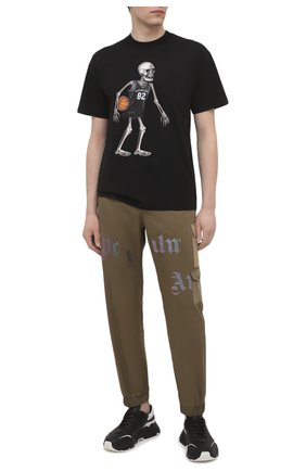 Мужская хлопковая футболка DOMREBEL черного цвета по цене 10650 руб., арт. SKELEBALL/T-SHIRT | Фото 2 Мужская хлопковая футболка DOMREBEL черного цвета, арт. SKELEBALL/T-SHIRT | Фото 2