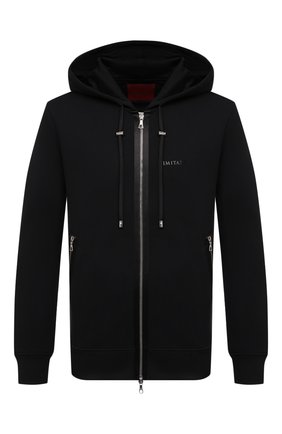 Мужской хлопковая толстовка LIMITATO черного цвета по цене 33700 руб., арт. TYPE/ZIPPED H00DIE | Фото 1 Мужской хлопковая толстовка LIMITATO черного цвета, арт. TYPE/ZIPPED H00DIE | Фото 1
