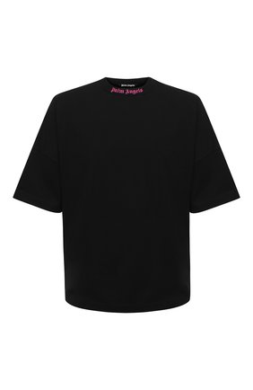 Мужская хлопковая футболка PALM ANGELS черного цвета по цене 22650 руб., арт. PMAA002S21JER0041032 | Фото 1 Мужская хлопковая футболка PALM ANGELS черного цвета, арт. PMAA002S21JER0041032 | Фото 1