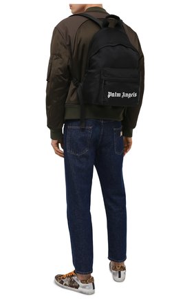Мужской текстильный рюкзак PALM ANGELS черного цвета по цене 47000 руб., арт. PMNB012S21FAB0011001 | Фото 2 Мужской текстильный рюкзак PALM ANGELS черного цвета, арт. PMNB012S21FAB0011001 | Фото 2