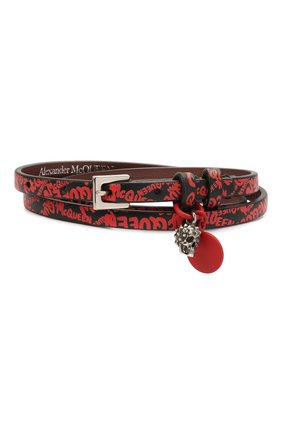 Мужской кожаный браслет ALEXANDER MCQUEEN красного цвета по цене 25450 руб., арт. 626415/1XP1K | Фото 1 Мужской кожаный браслет ALEXANDER MCQUEEN красного цвета, арт. 626415/1XP1K | Фото 1