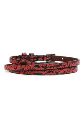 Мужской кожаный браслет ALEXANDER MCQUEEN красного цвета по цене 25450 руб., арт. 626415/1XP1K | Фото 2 Мужской кожаный браслет ALEXANDER MCQUEEN красного цвета, арт. 626415/1XP1K | Фото 2