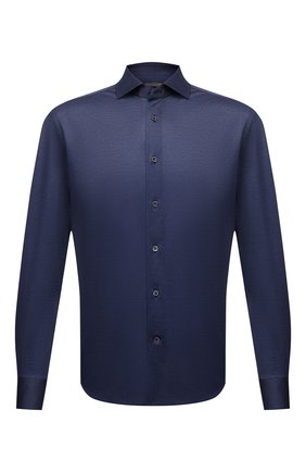 Мужская хлопковая сорочка CORNELIANI темно-синего цвета по цене 24400 руб., арт. 87P112-1111213/00 | Фото 1 Мужская хлопковая сорочка CORNELIANI темно-синего цвета, арт. 87P112-1111213/00 | Фото 1