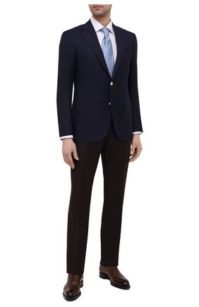 Мужской шерстяной пиджак CORNELIANI темно-синего цвета по цене 131000 руб., арт. 876268-1118260/90 81Q1 | Фото 2 Мужской шерстяной пиджак CORNELIANI темно-синего цвета, арт. 876268-1118260/90 81Q1 | Фото 2 (Длина (для топов): Стандартные; 1-2-бортные: Однобортные; Материал внешний: Шерсть; Пиджаки М: Прямой; Рукава: Длинные; Стили: Классический; Материал подклада: Купро; Случай: Формальный)