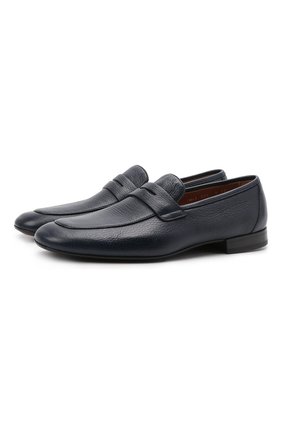 Мужские кожаные пенни-лоферы CORNELIANI темно-синего цвета по цене 67950 руб., арт. 87TM95-1120990 | Фото 1 Мужские кожаные пенни-лоферы CORNELIANI темно-синего цвета, арт. 87TM95-1120990 | Фото 1