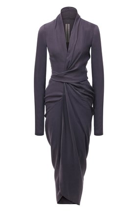 Женское платье RICK OWENS фиолетового цвета по цене 112500 руб., арт. RP21S3542/CS | Фото 1 Женское платье RICK OWENS фиолетового цвета, арт. RP21S3542/CS | Фото 1