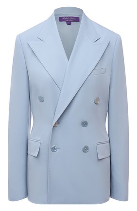 Женский шерстяной жакет RALPH LAUREN голубого цвета по цене 216000 руб., арт. 290840415 | Фото 1 Женский шерстяной жакет RALPH LAUREN голубого цвета, арт. 290840415 | Фото 1