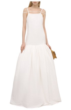 Женское льняное платье JACQUEMUS белого цвета по цене 117000 руб., арт. 211DR23/108114 | Фото 2 Женское льняное платье JACQUEMUS белого цвета, арт. 211DR23/108114 | Фото 2