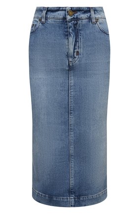 Женская джинсовая юбка TOM FORD голубого цвета по цене 94750 руб., арт. GCD055-DEX128 | Фото 1 Женская джинсовая юбка TOM FORD голубого цвета, арт. GCD055-DEX128 | Фото 1 (Женское Кросс-КТ: Юбка-одежда; Материал внешний: Хлопок; Стили: Кэжуэл; Кросс-КТ: Деним; Длина Ж (юбки, платья, шорты): Миди)