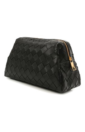 Женская кожаная косметичка BOTTEGA VENETA черного цвета по цене 55650 руб., арт. 639316/VCPP4 | Фото 2 Женская кожаная косметичка BOTTEGA VENETA черного цвета, арт. 639316/VCPP4 | Фото 2