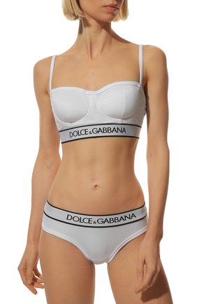 Женские хлопковые трусы-слипы DOLCE & GABBANA белого цвета по цене 5700 руб., арт. 02C11T/FUGF5 | Фото 2 Женские хлопковые трусы-слипы DOLCE & GABBANA белого цвета, арт. 02C11T/FUGF5 | Фото 2