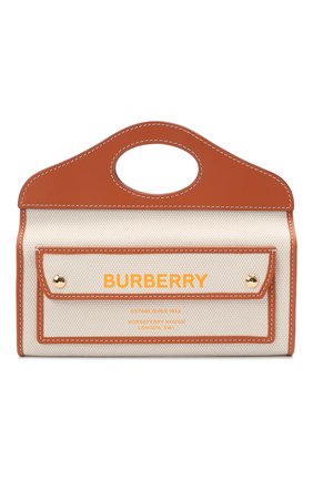 Женская сумка pocket small BURBERRY коричневого цвета по цене 57000 руб., арт. 8036740 | Фото 1 Женская сумка pocket small BURBERRY коричневого цвета, арт. 8036740 | Фото 1 (Сумки-технические: Сумки top-handle, Сумки через плечо; Материал: Текстиль; Ремень/цепочка: На ремешке; Размер: small)