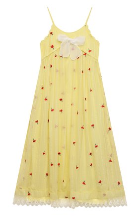 Детское шелковое платье CHLOÉ желтого цвета по цене 63300 руб., арт. C12824 | Фото 1 Детское шелковое платье CHLOÉ желтого цвета, арт. C12824 | Фото 1