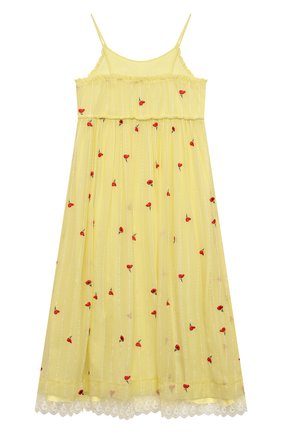 Детское шелковое платье CHLOÉ желтого цвета по цене 63300 руб., арт. C12824 | Фото 2 Детское шелковое платье CHLOÉ желтого цвета, арт. C12824 | Фото 2