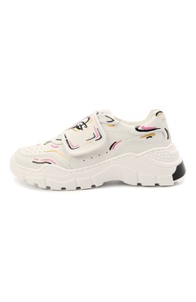 Детские кожаные кроссовки DOLCE & GABBANA белого цвета по цене 28950 руб., арт. D11016/AJ931/29-36 | Фото 2 Детские кожаные кроссовки DOLCE & GABBANA белого цвета, арт. D11016/AJ931/29-36 | Фото 2 (Материал внутренний: Натуральная кожа; Материал внешний: Кожа)