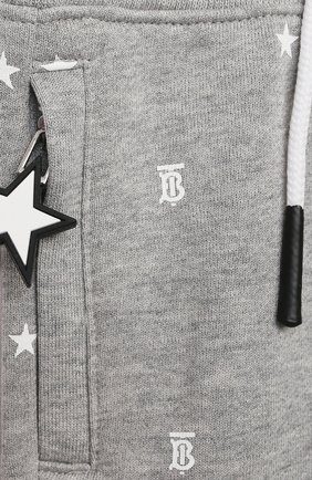 Детские хлопковые джоггеры BURBERRY серого цвета по цене 11600 руб., арт. 8038507 | Фото 3 Детские хлопковые джоггеры BURBERRY серого цвета, арт. 8038507 | Фото 3 (Материал внешний: Хлопок; Ростовка одежда: 12 мес | 80 см, 18 мес | 86 см, 24 мес | 92 см)